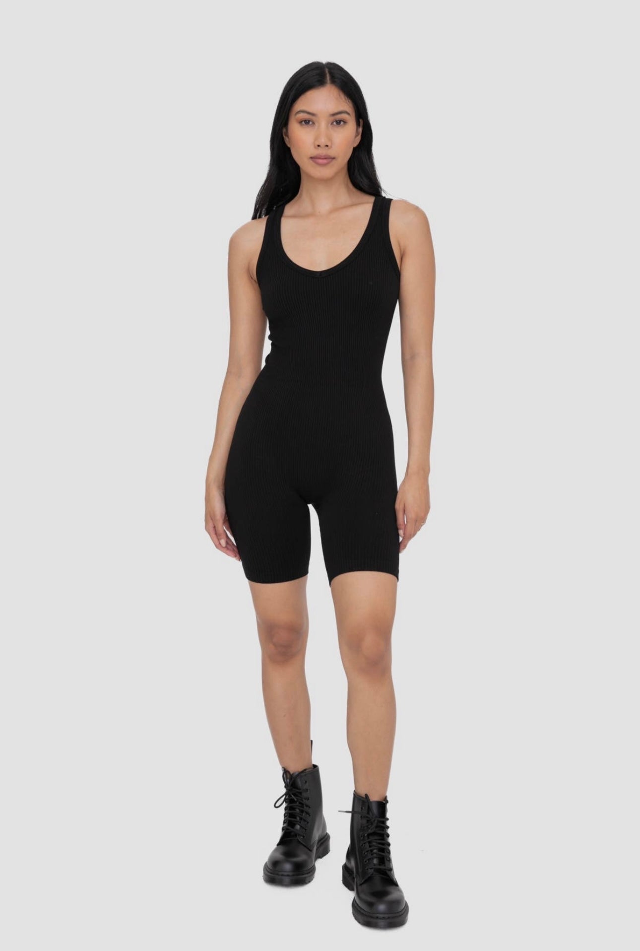 Ribbed Seamless Romper
