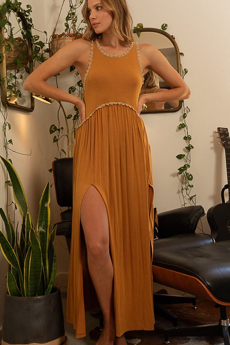 Fall In Love Maxi Dress - Toffee