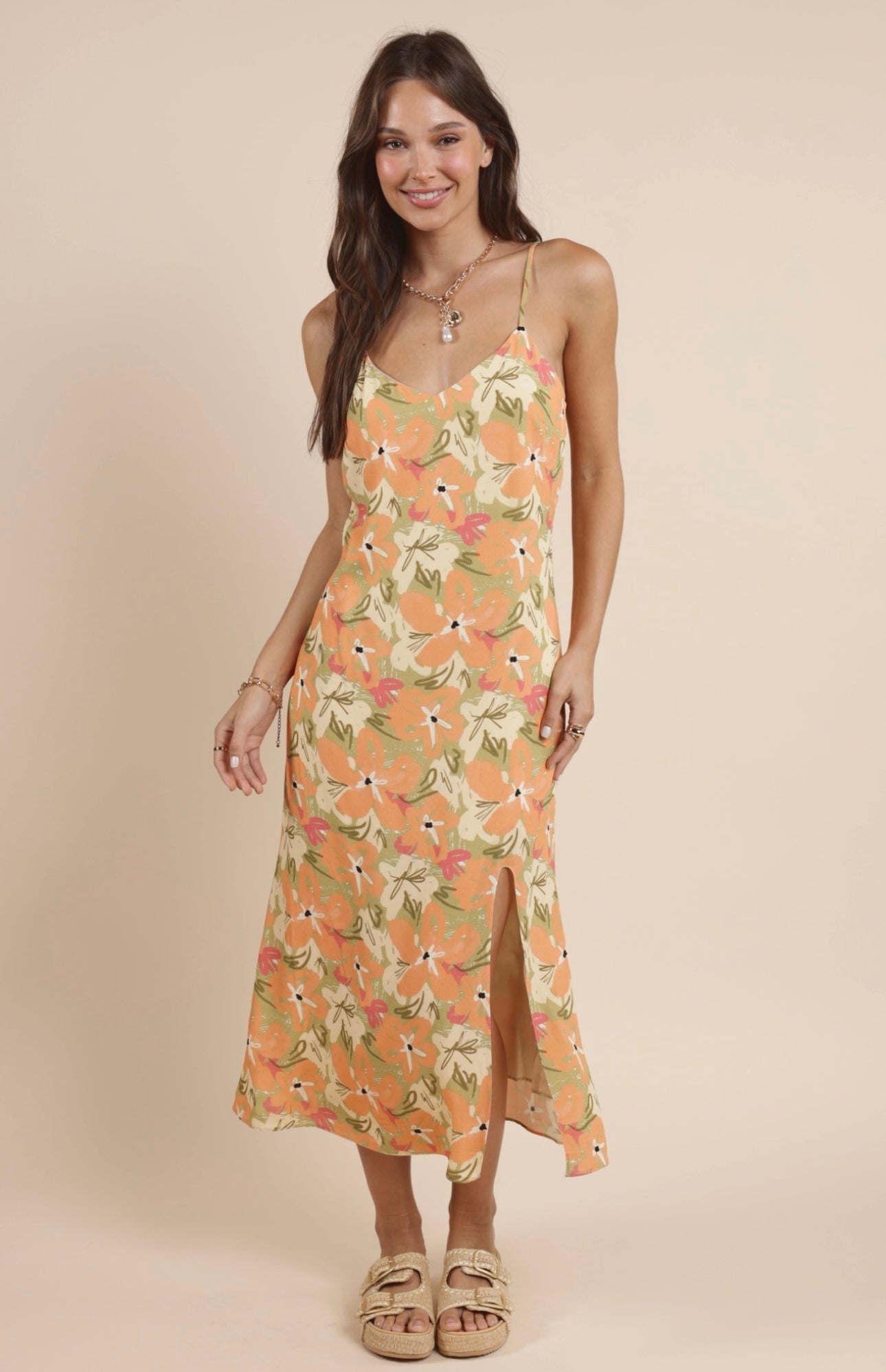 Pink Paradise Midi Dress