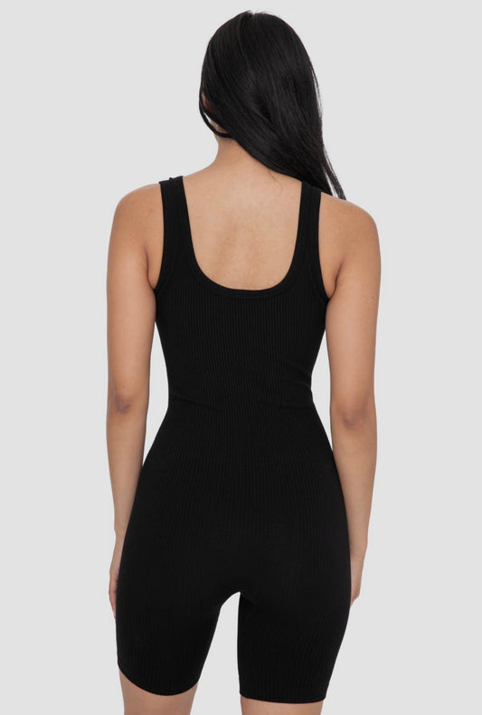 Ribbed Seamless Romper