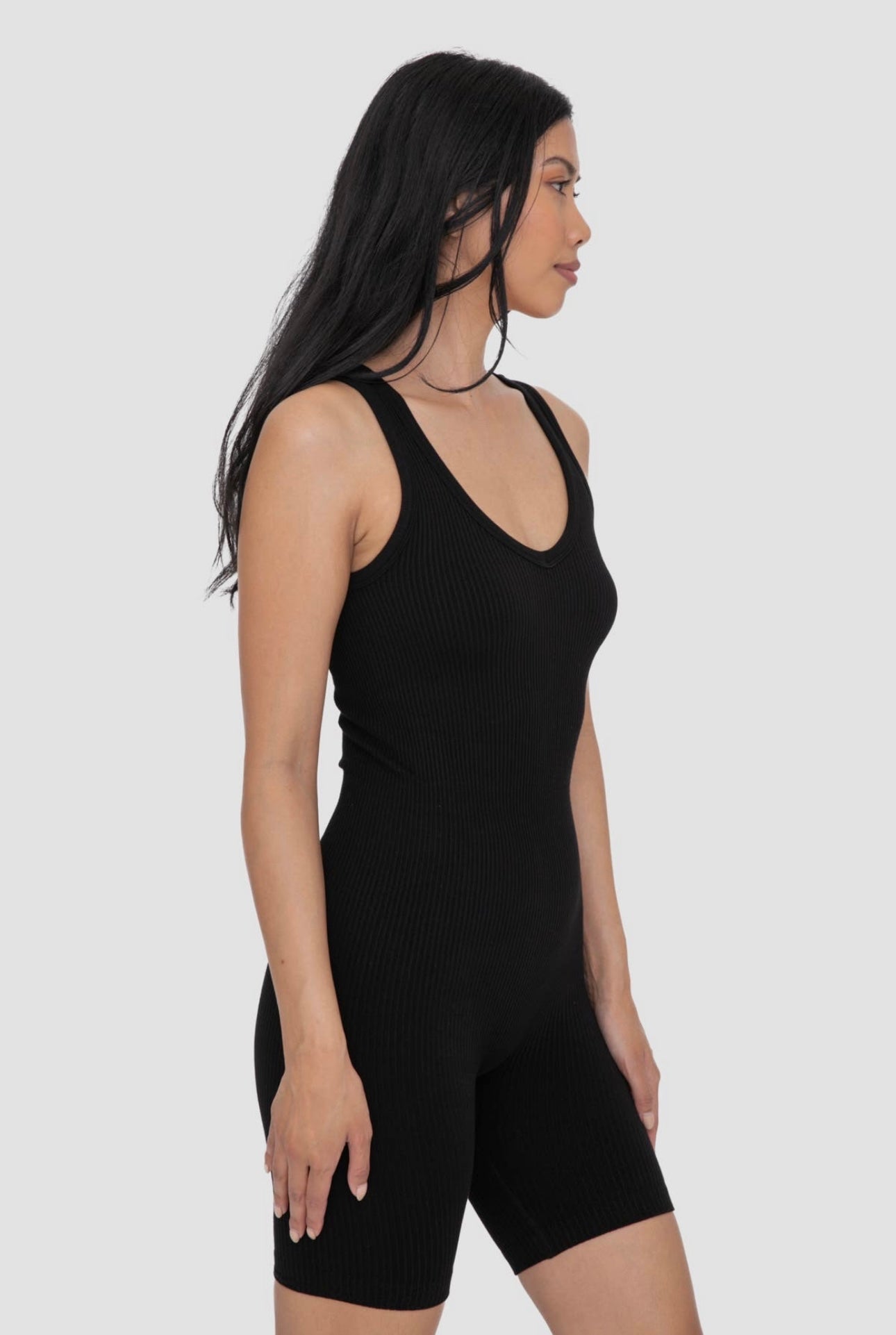 Ribbed Seamless Romper