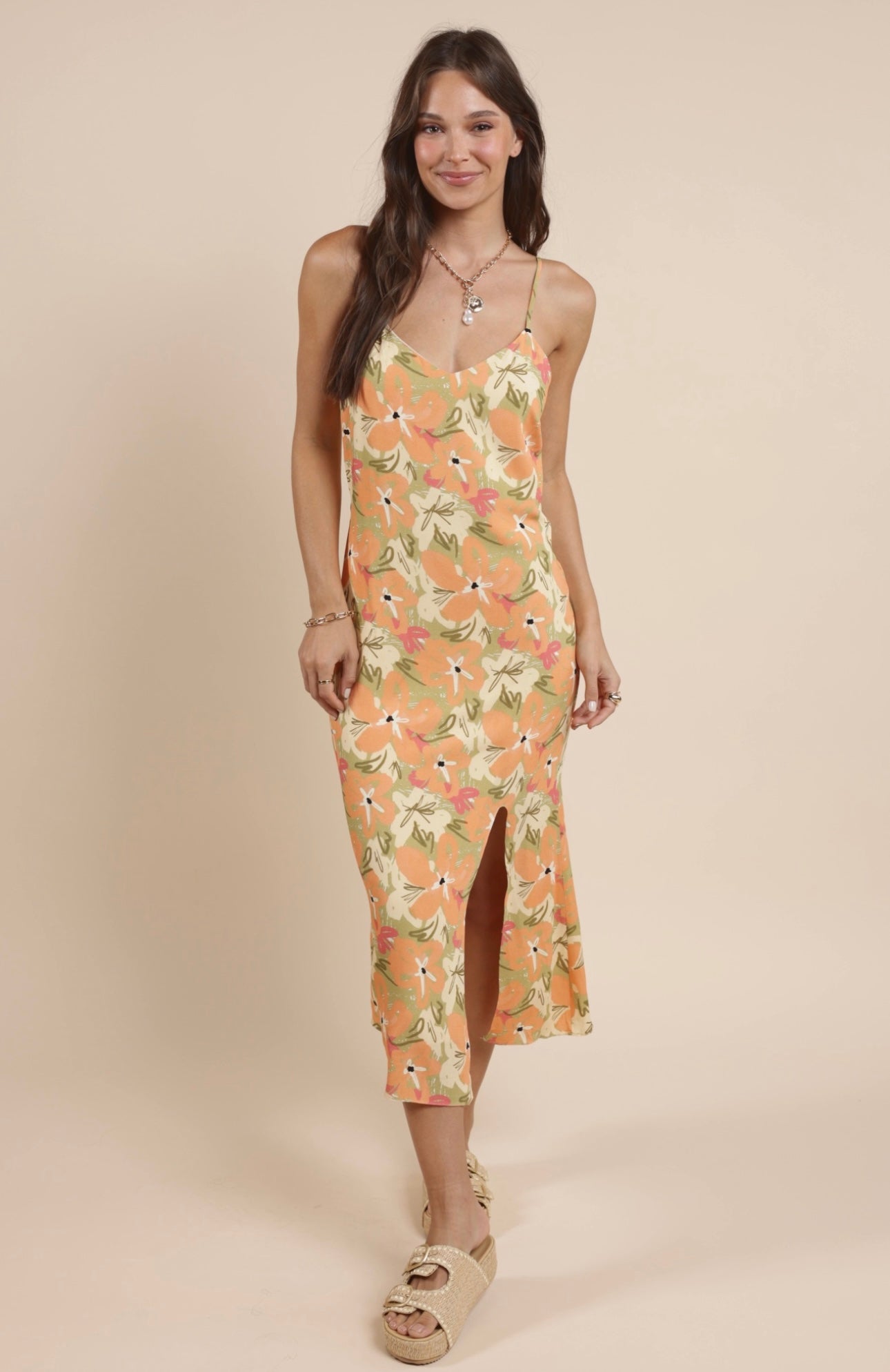 Pink Paradise Midi Dress