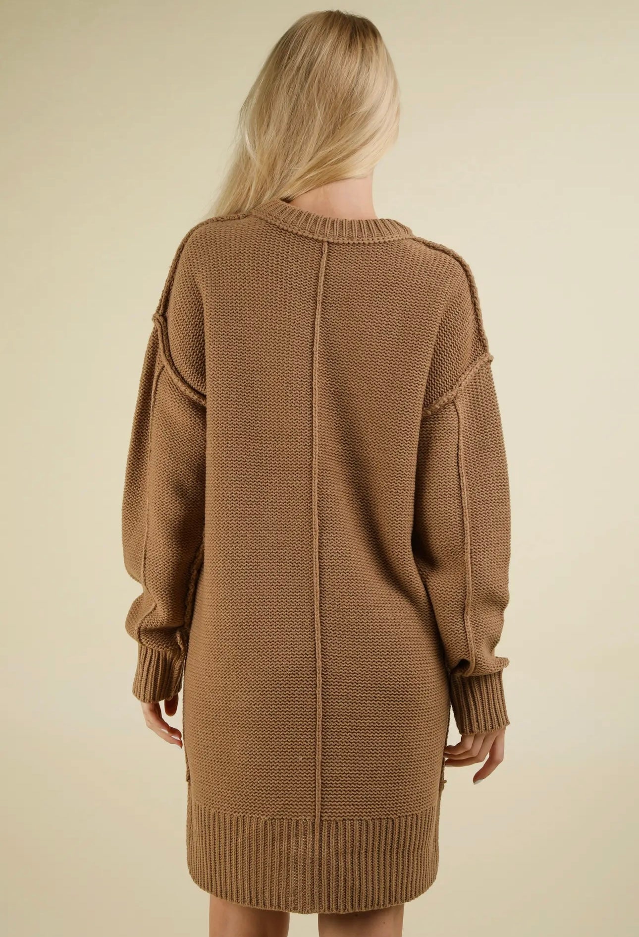 Chunky Sweater Dress - Mocha