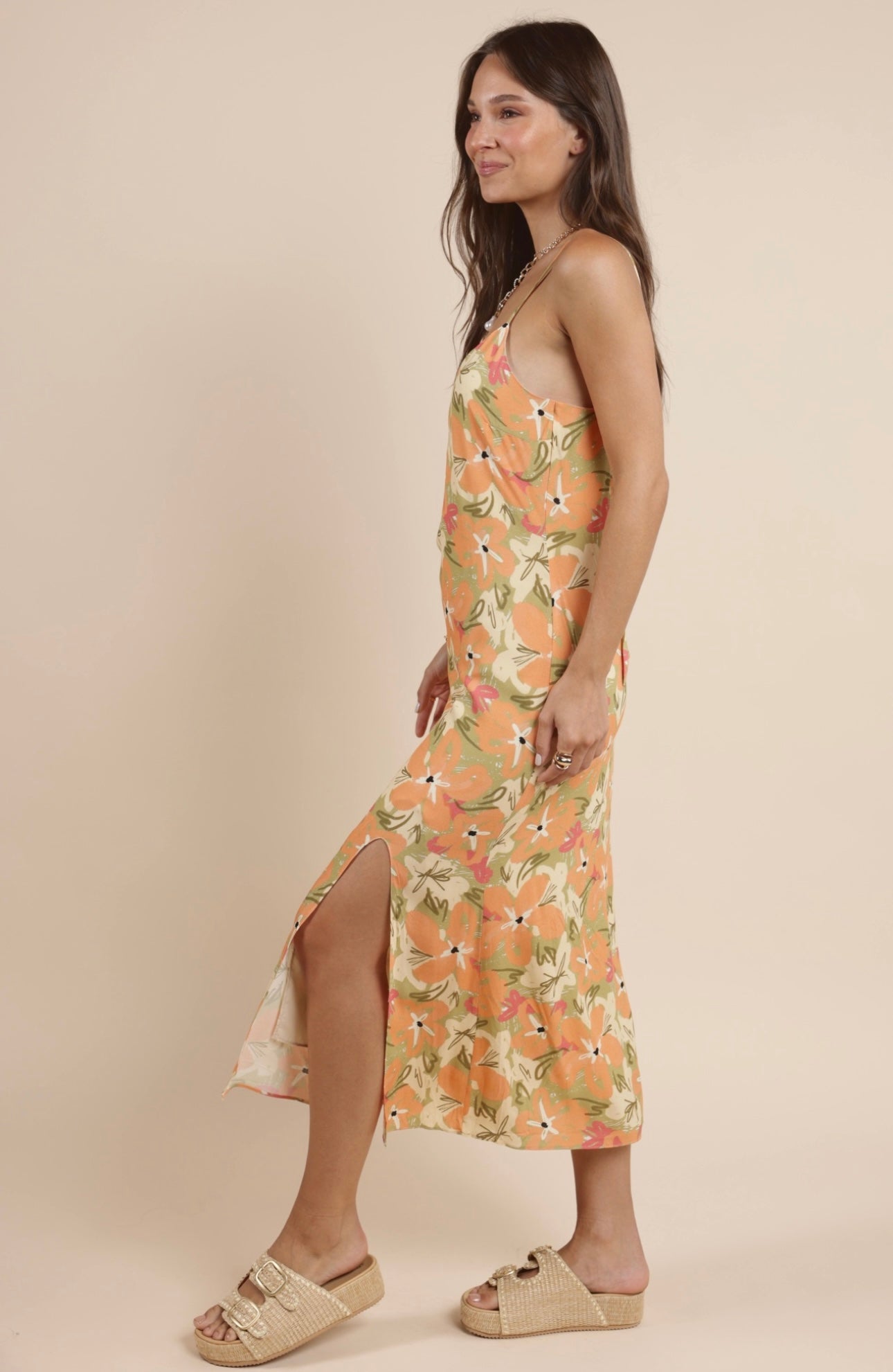 Pink Paradise Midi Dress
