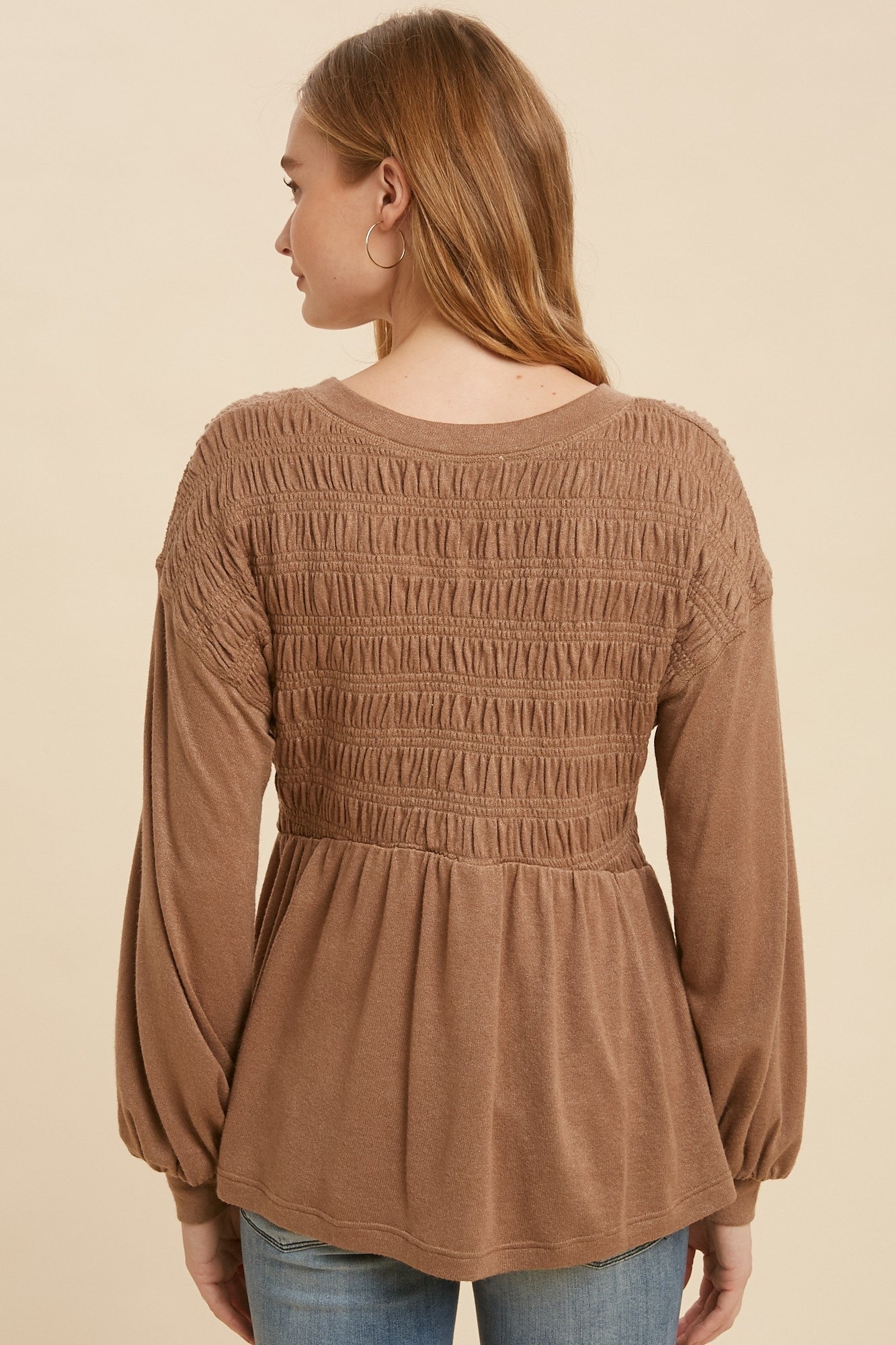 Ready For Fall Babydoll Blouse