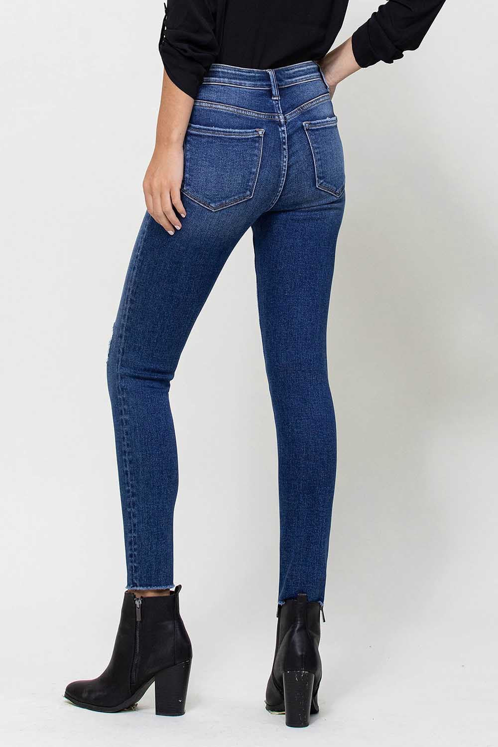 Mid Rise Vervet Skinny Jeans