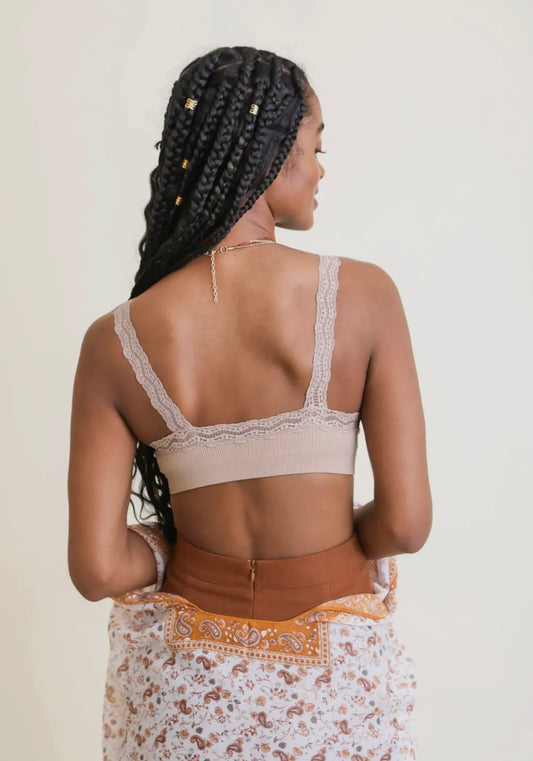 Lace Bralette - Mocha