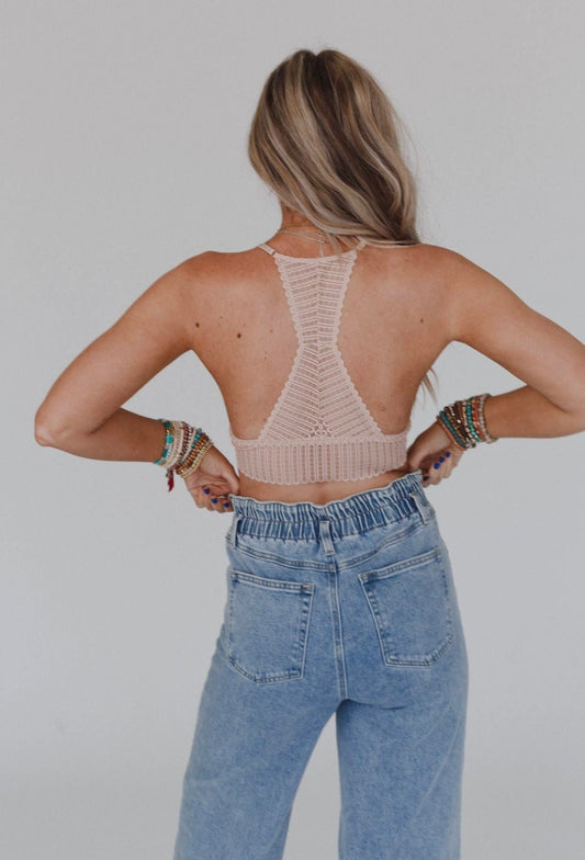 Butterfly Bralette - Blush