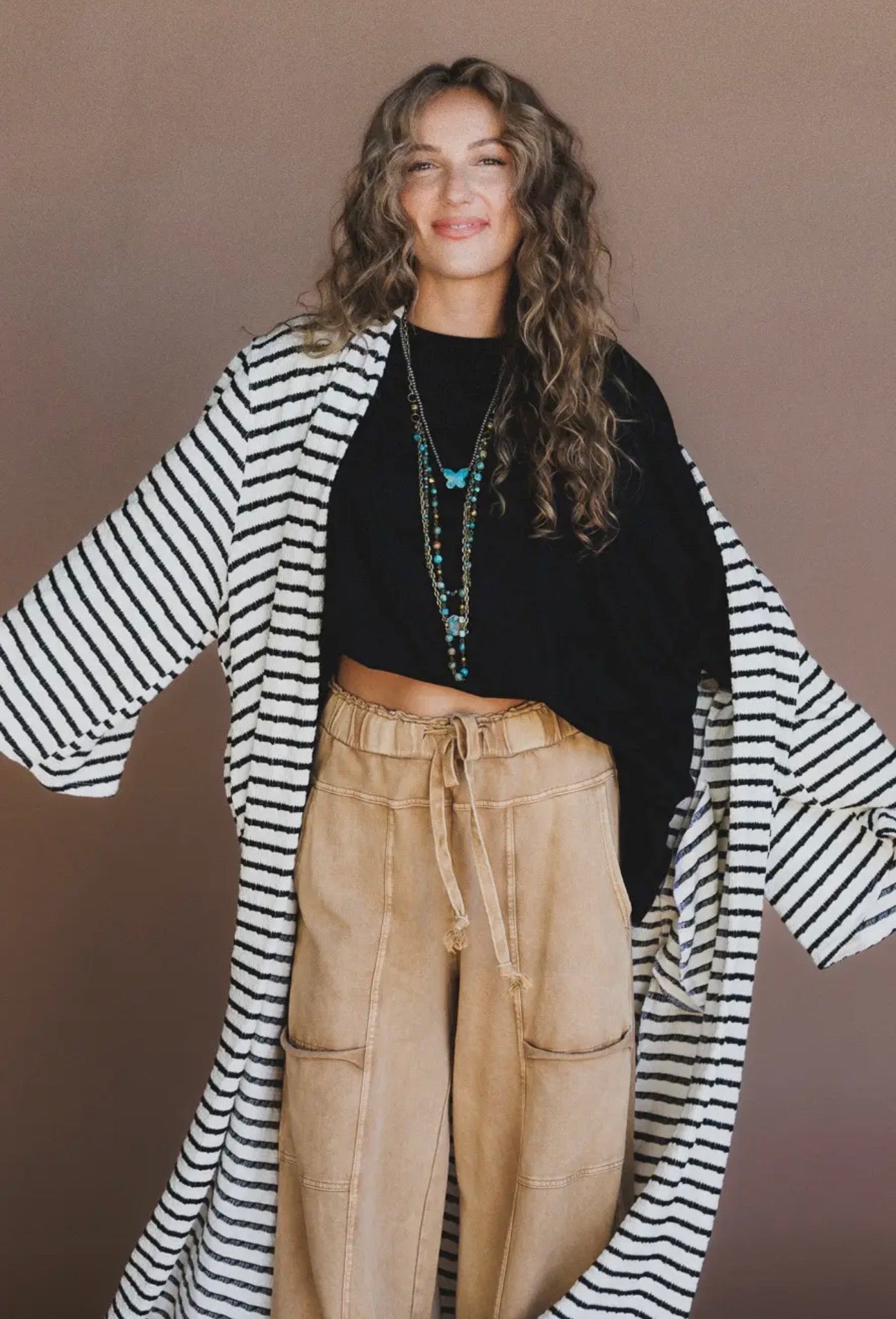 Cali Striped Cardigan (PRE ORDER)