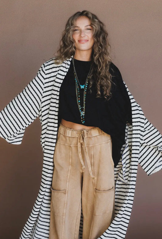 Cali Striped Cardigan (PRE ORDER)