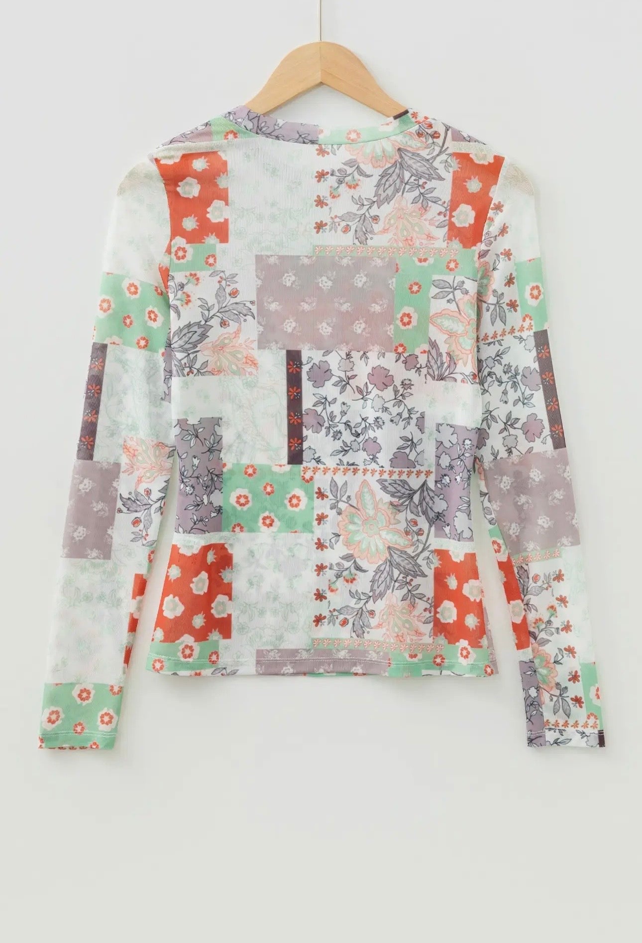 Paisley Mesh Top