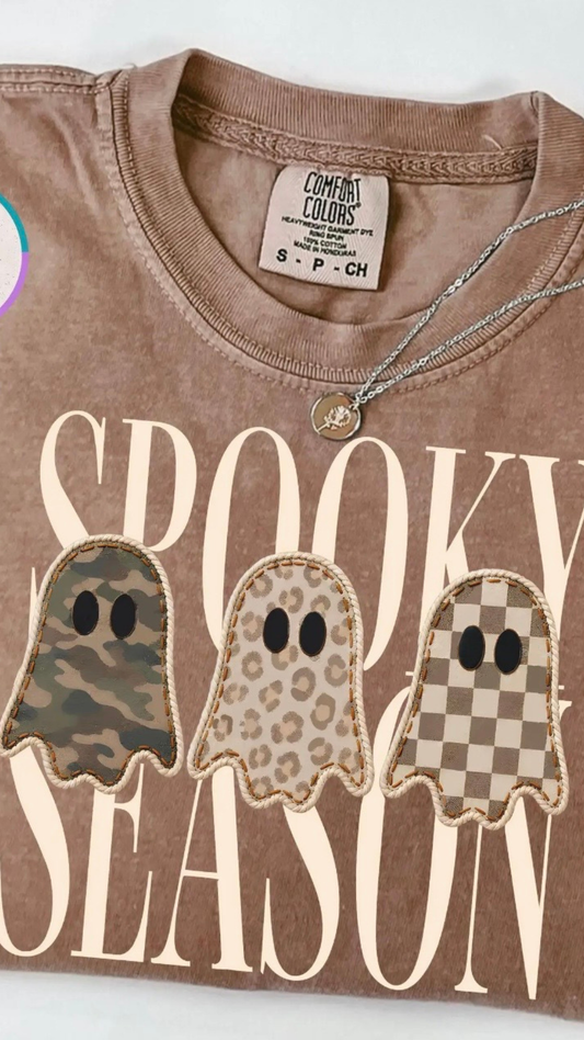 Spooky Season Graphic Tee - Espresso