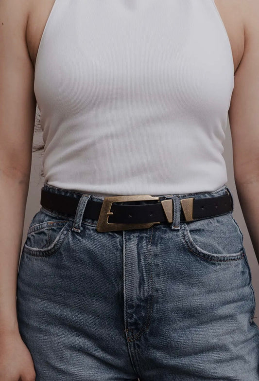 Leather Belt - black