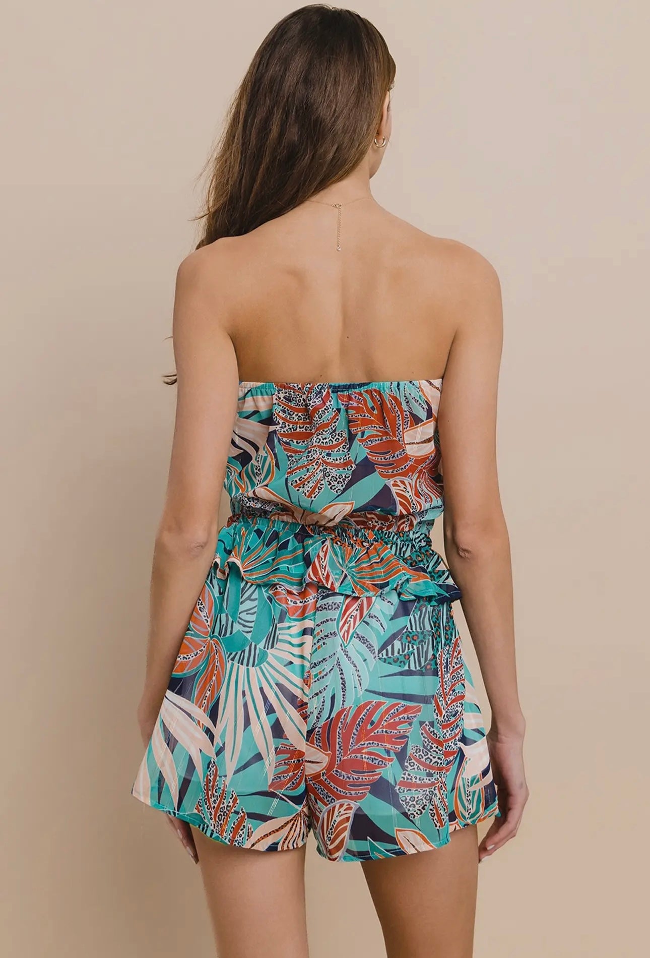 Tropical Romper - Teal