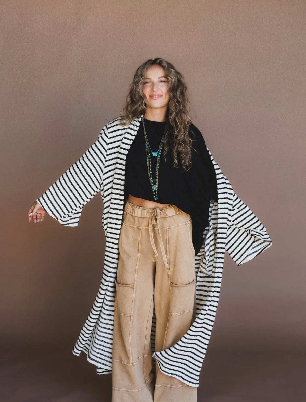 Callie Striped Cardigan