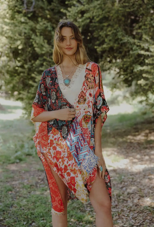 Boho Floral Kimono