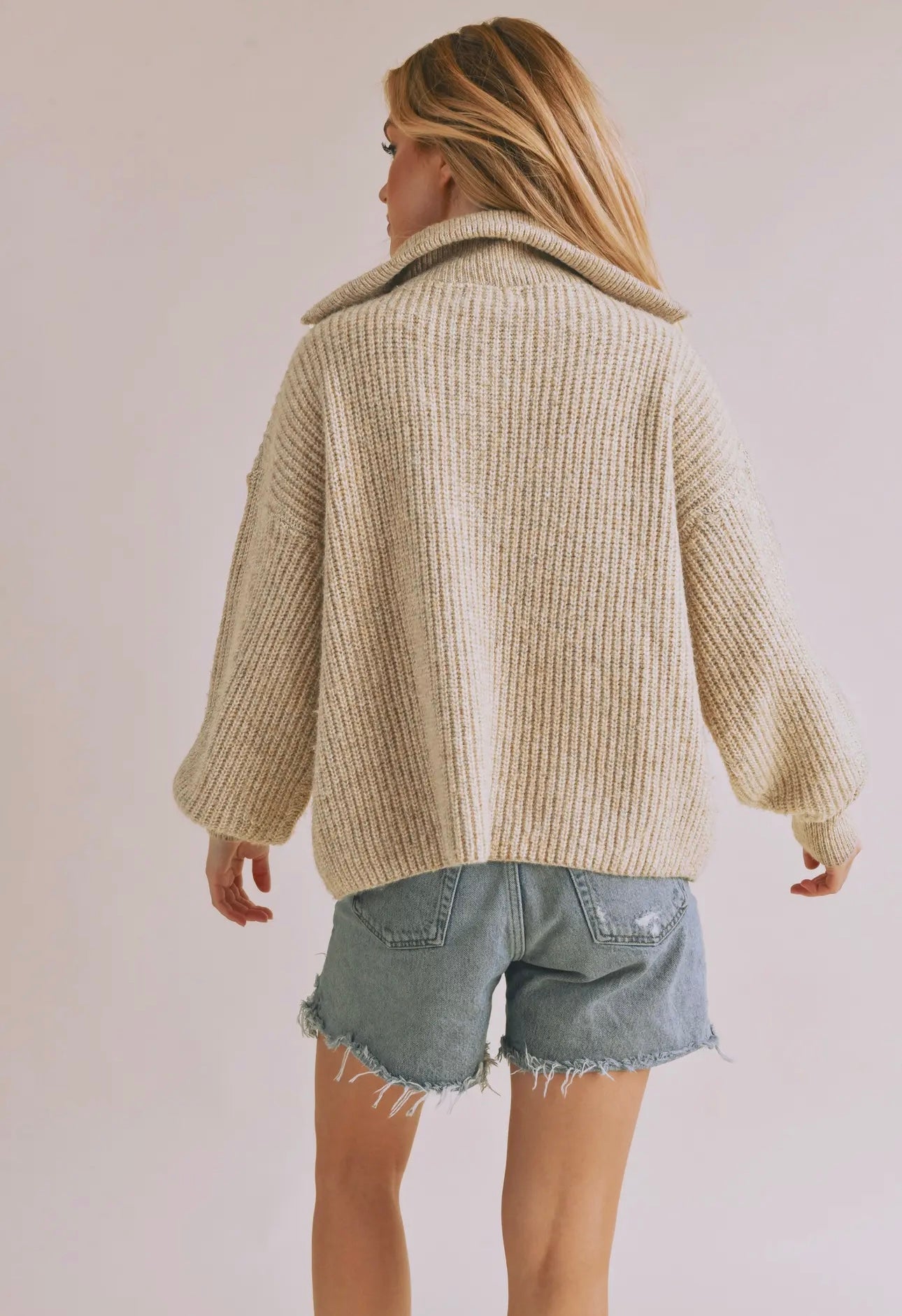 Bonfire Henley Sweater - Oat