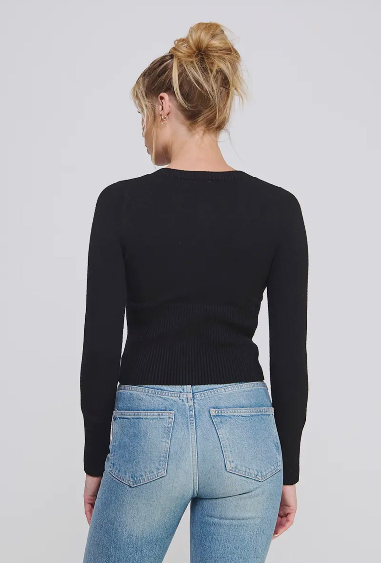 Button Up Cardigan - Black