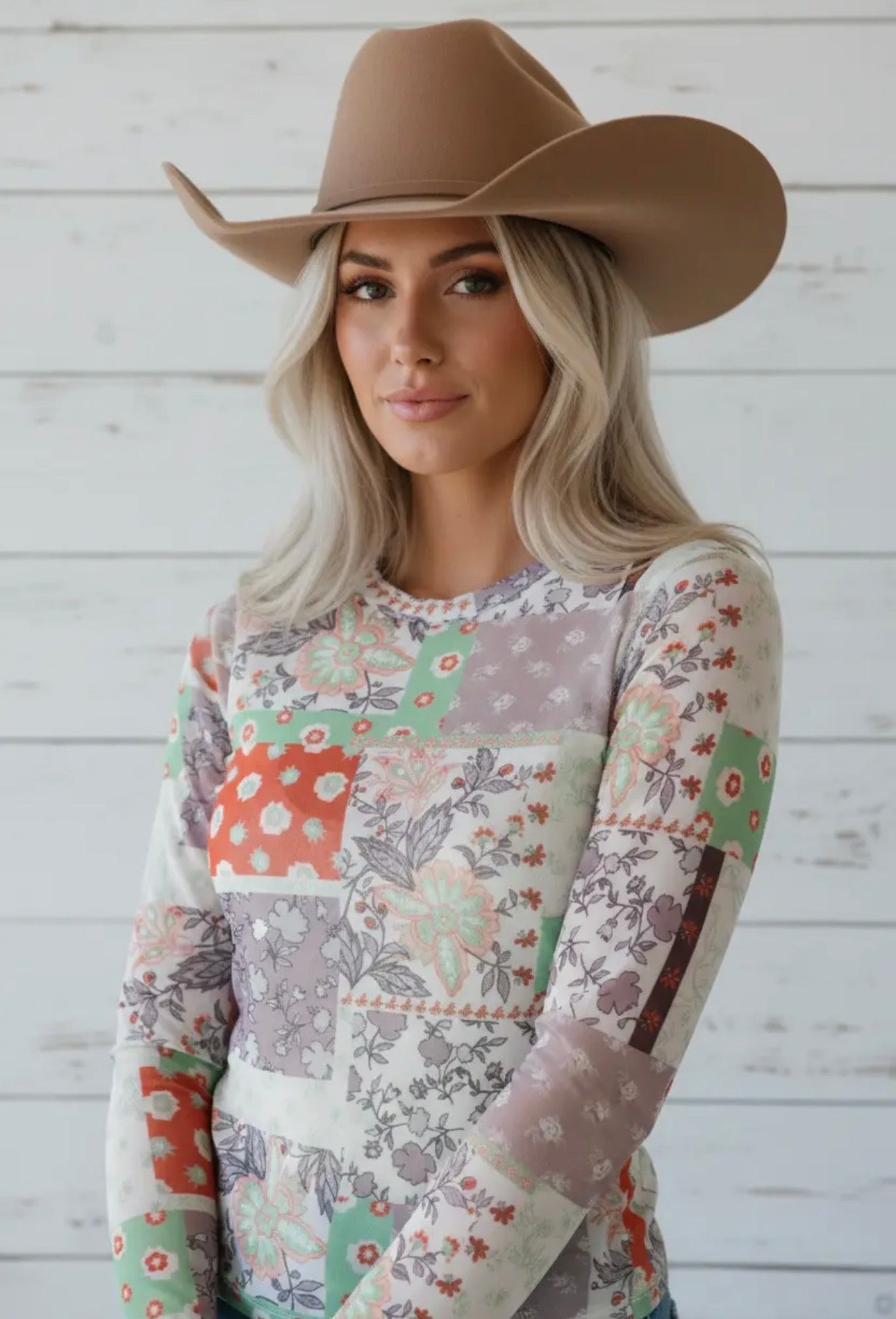 Paisley Mesh Top