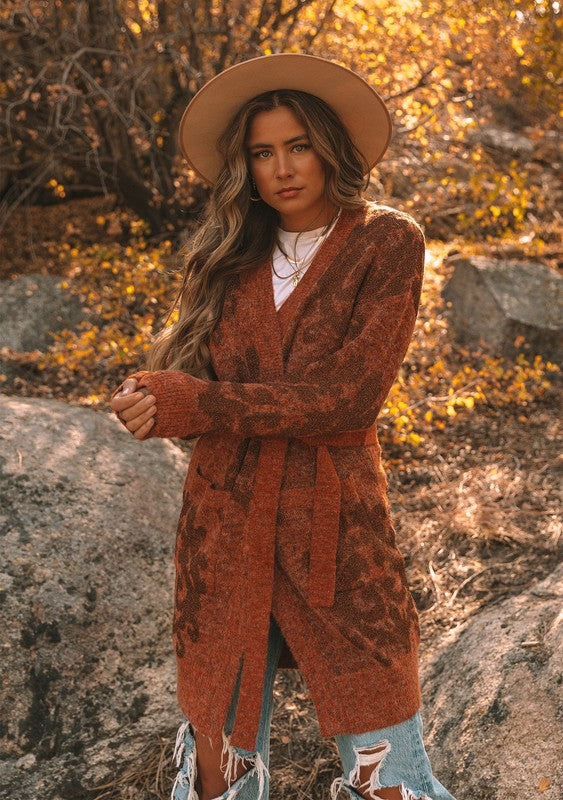 Bella Cardigan - Rust