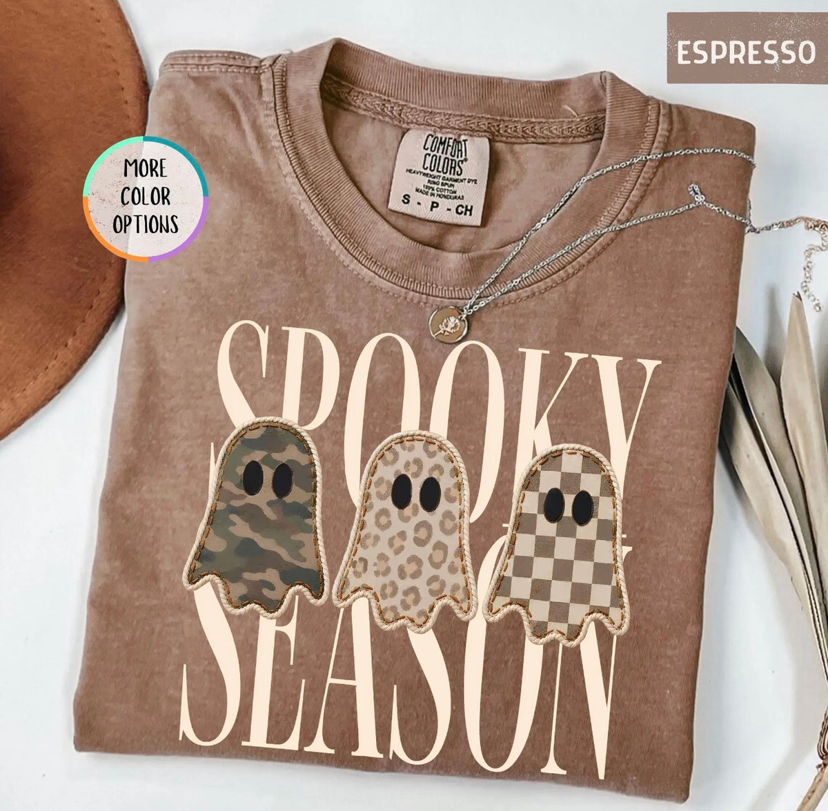 Spooky Season Graphic Tee - Espresso