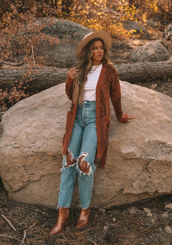 Bella Cardigan - Rust