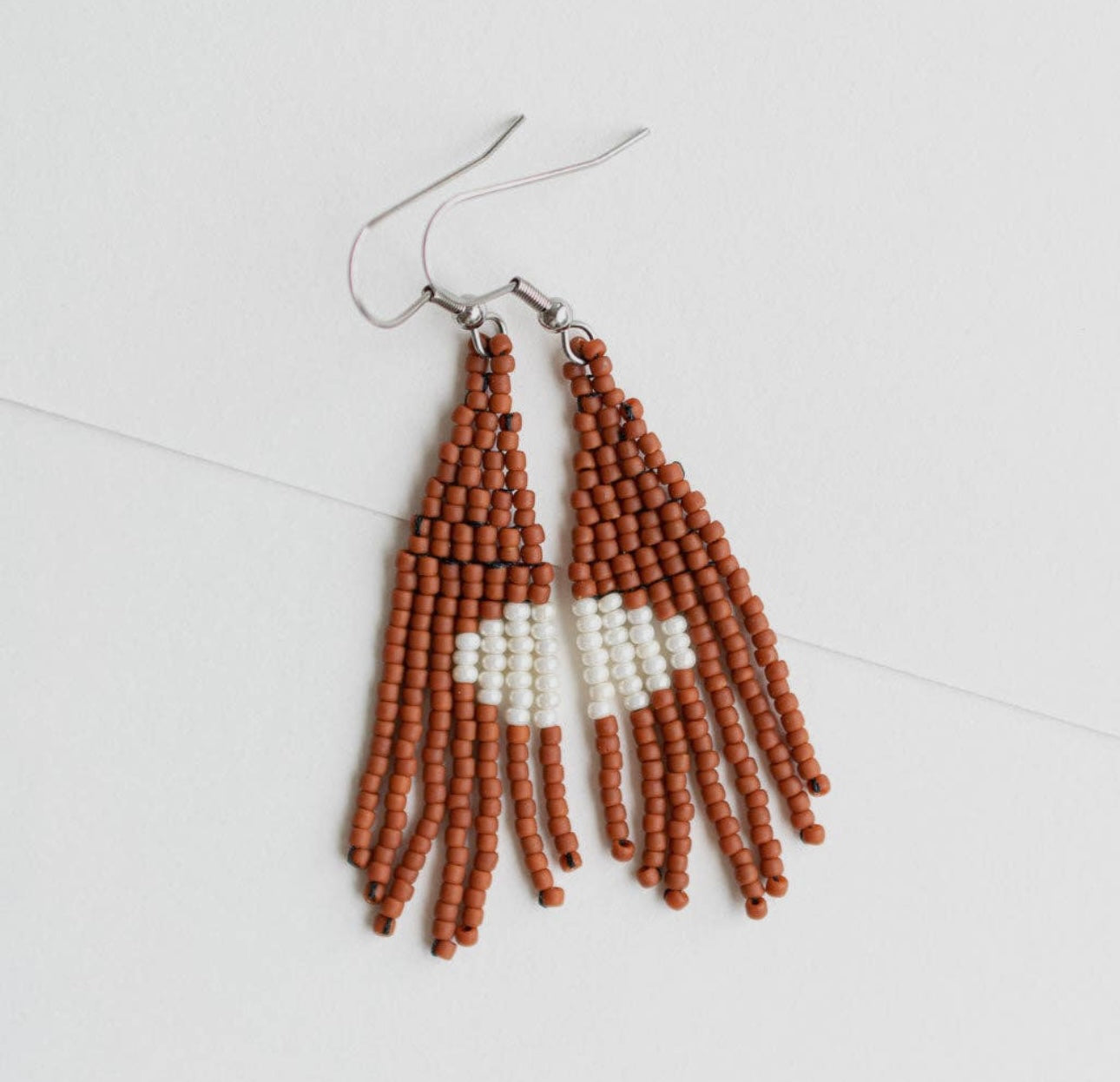 Beaded Fringe Earrings - Desert mini